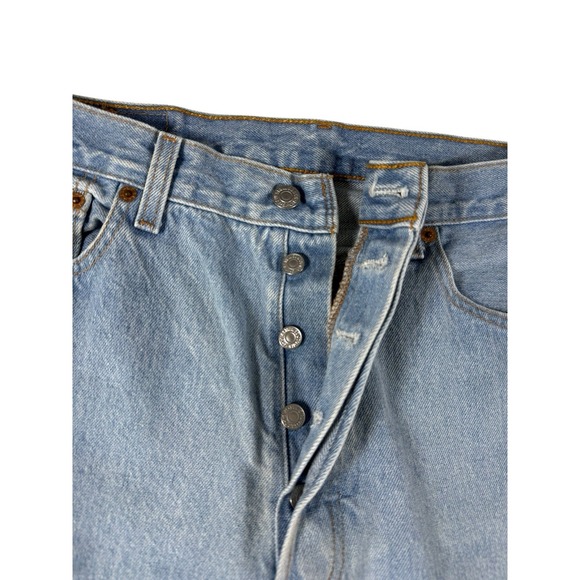 Vintage Levi's 501 Jeans Men's 34x32 Blue Light Wash Denim Button Fly VTG 2001 - Picture 3 of 13